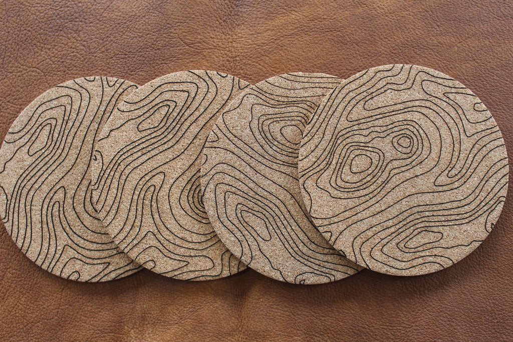 Contour Cork Coasters (6 in a pack)
