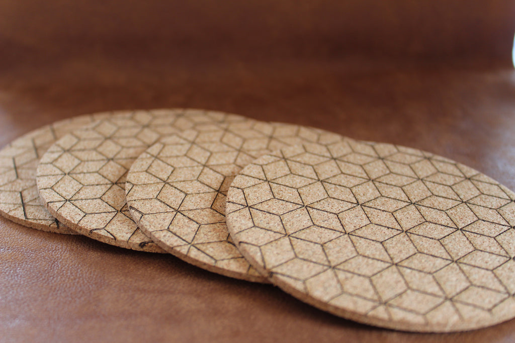 Square Cork Coasters (6 in a pack)