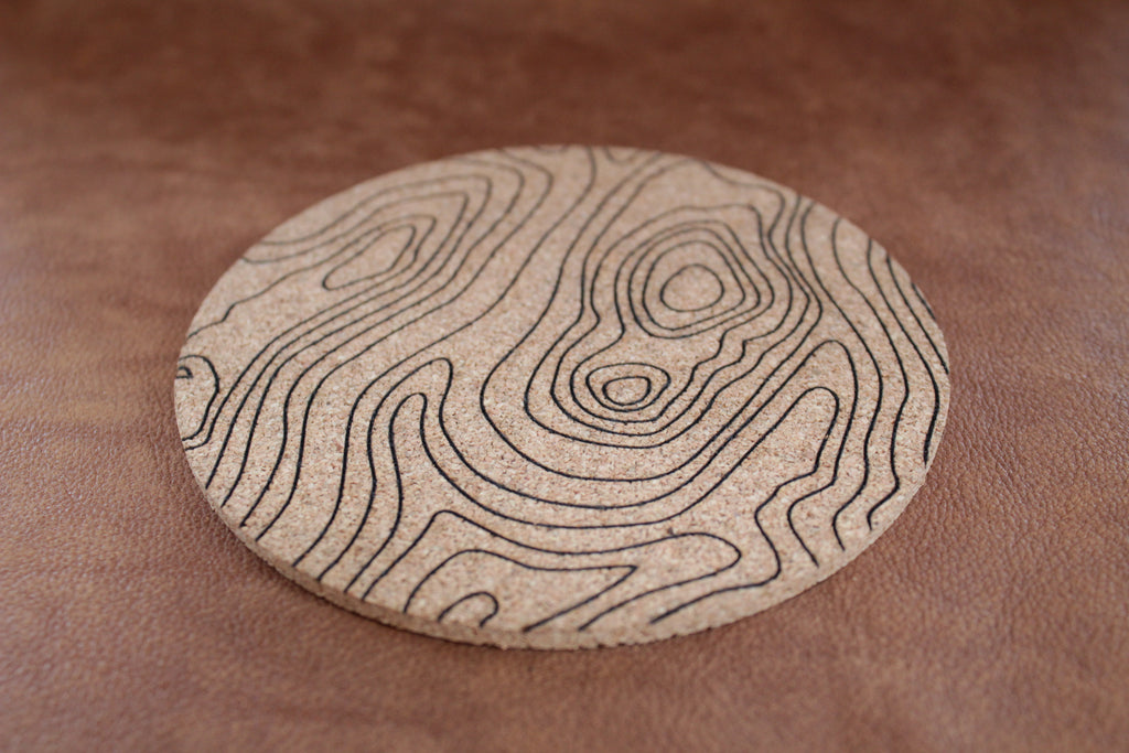 Contour Cork Coasters (6 in a pack)
