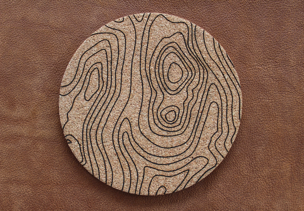 Contour Cork Coasters (6 in a pack)