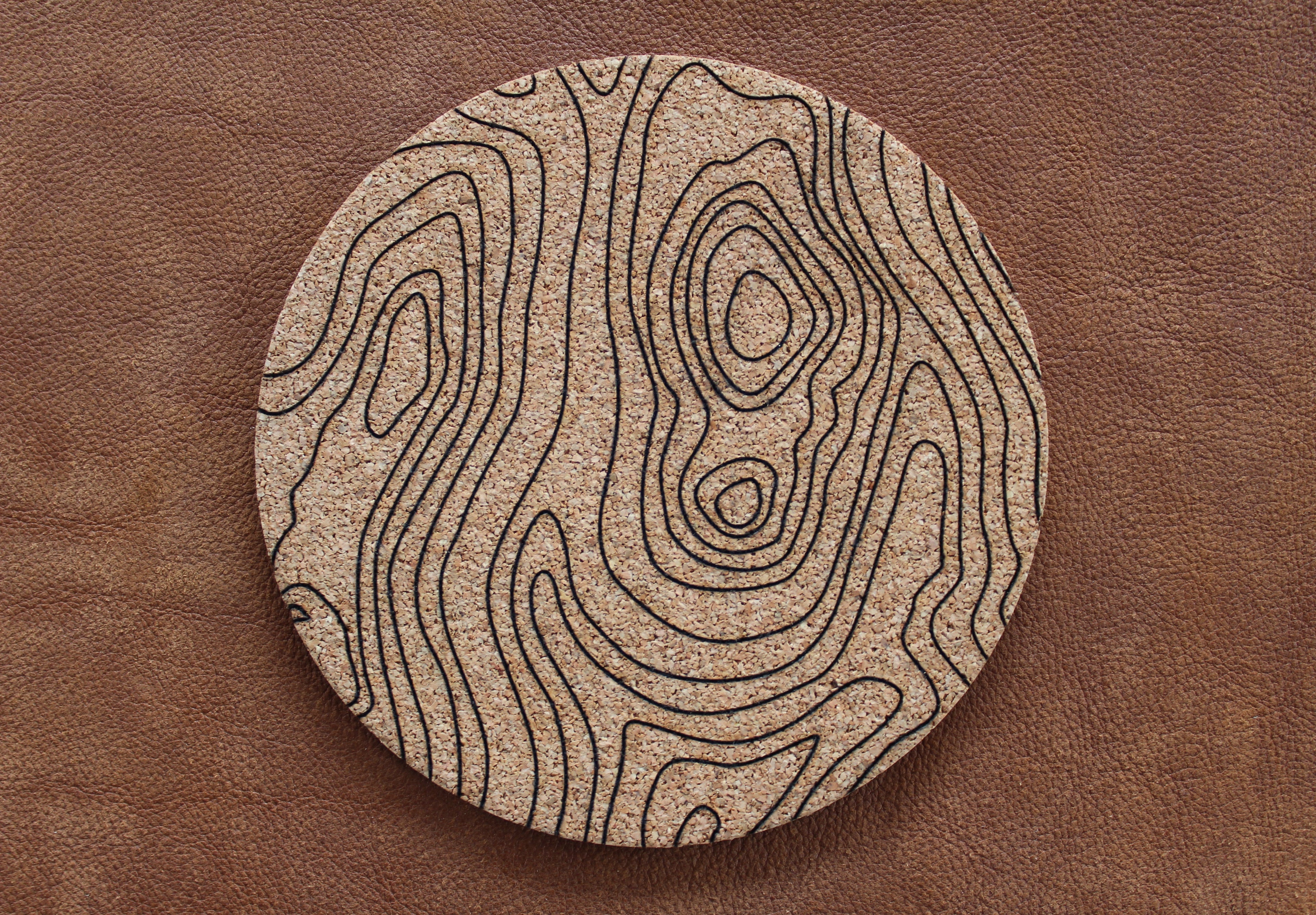 Contour Cork Coasters (6 in a pack)