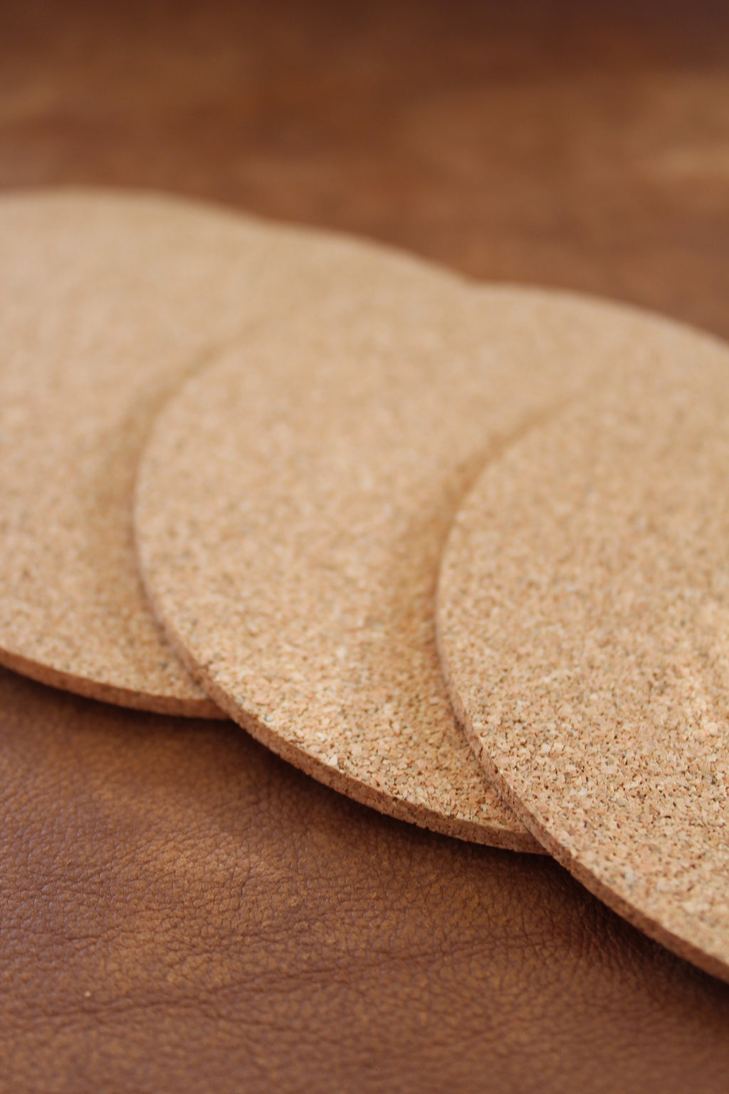 Plain Cork Coasters (6 in a pack)