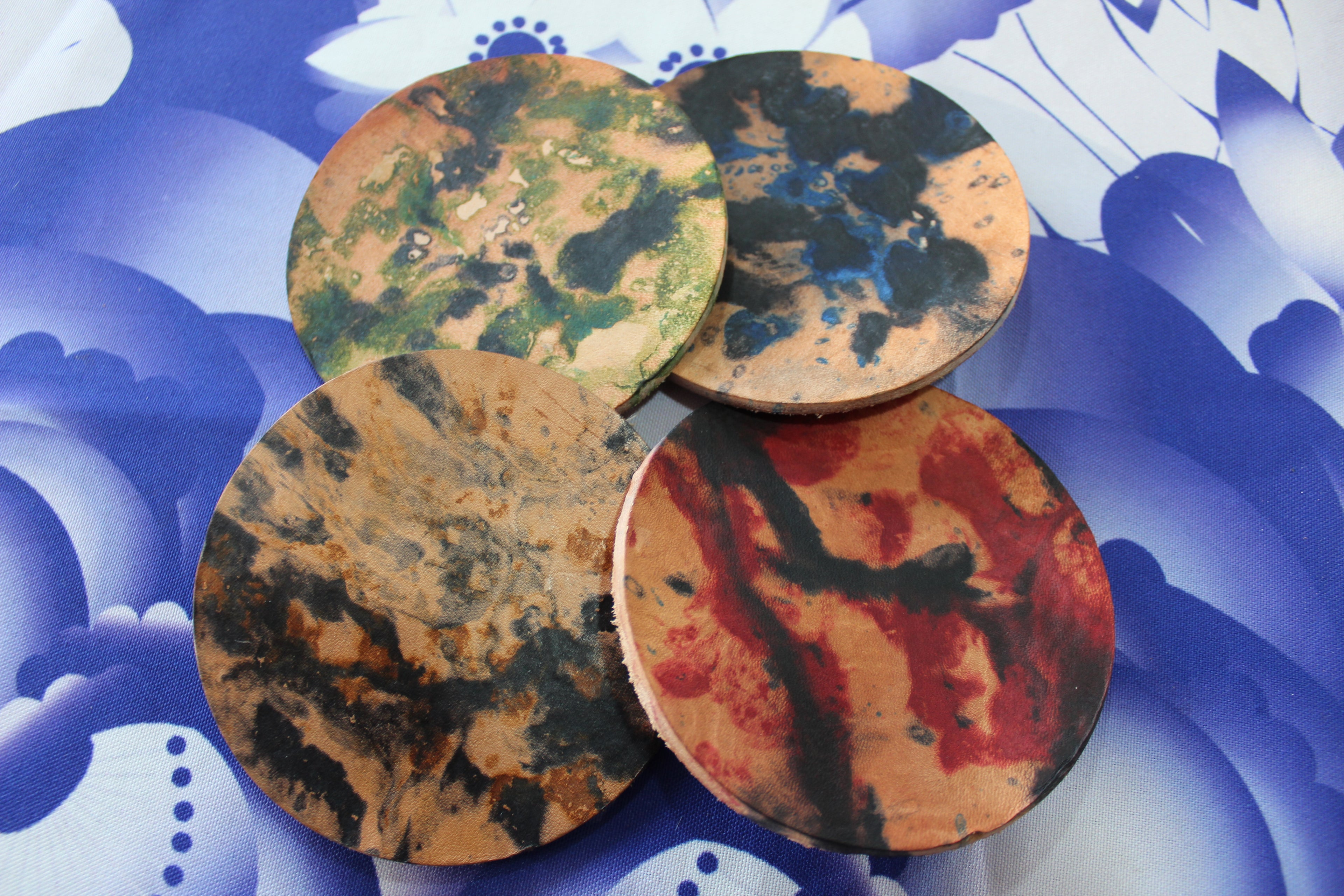 Marbeled coasters (Pack of 4)