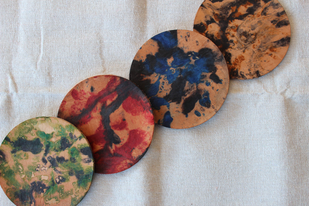 Marbeled coasters (Pack of 4)